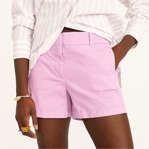J. Crew Pants - J. Crew Chino Cotton Light Pink 3.5 “ Casual Shorts Size 6 NWOT H5616